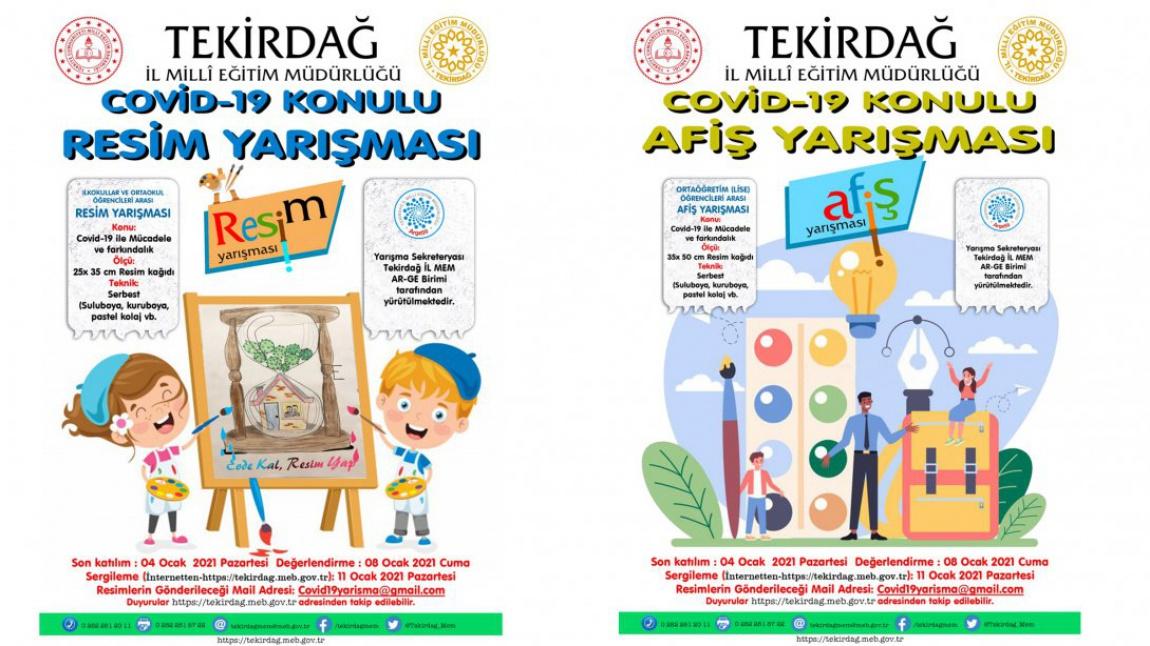 Covid 19 Konulu Resim Yarismasi Huseyin Pehlivan Ilkokulu Covid 19 Konulu Resim Yarismasi Huseyin Pehlivan Ilkokulu